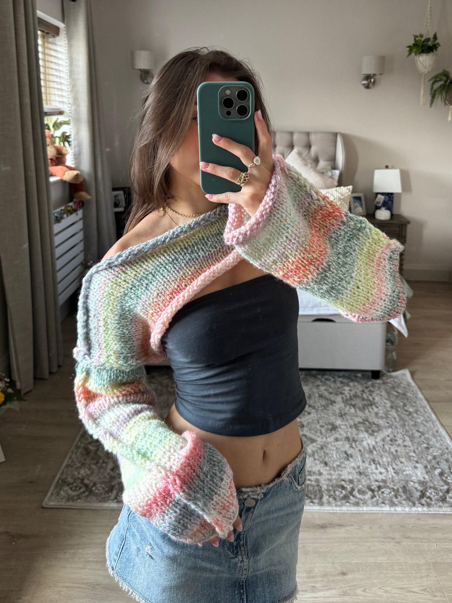 Pastel chunky shrug