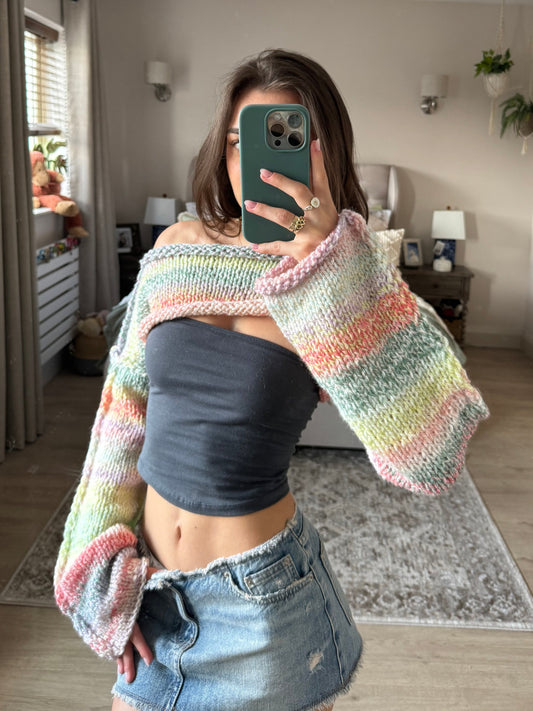 Pastel chunky shrug